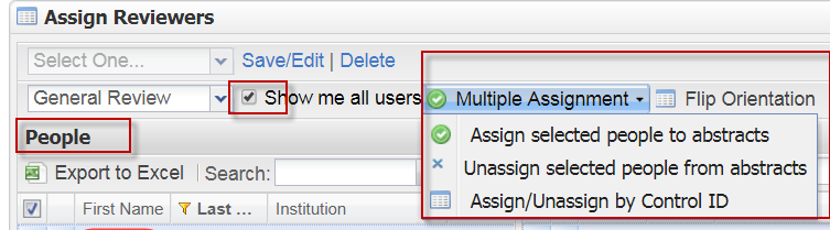 How to assign a reviewer to an abstract?