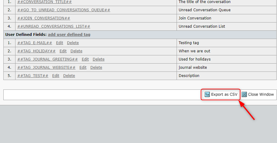What are E-mail Tags?